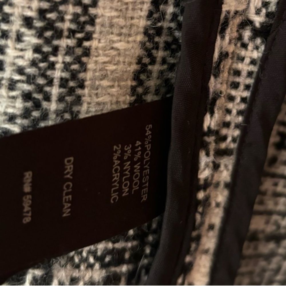 Cynthia Rowley Black and White Plaid Cardigan | EUC | XS - Picture 11 of 11
